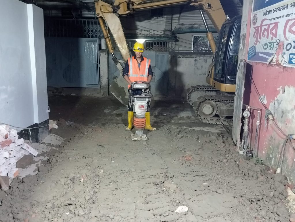 final layer soil compaction work complete, chittagong