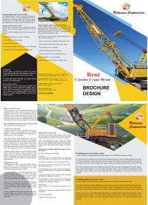 crawler crane 50 ton brochure design