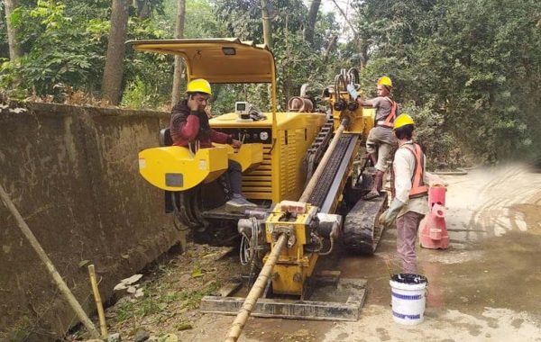 hdd drilling in progress hdd drilling in progress